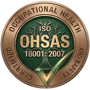 ISO 9001:2015 · ISO 45001:2018 · ISO 14001:2015 Certified